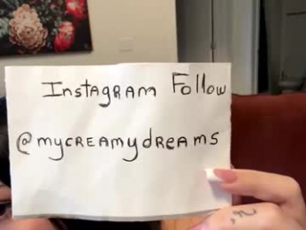 mycreamydreams webcam model stream image