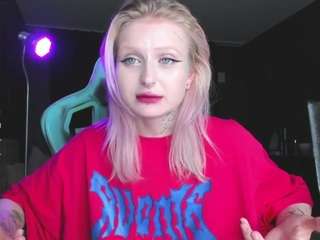 sexy-goth webcam model stream image