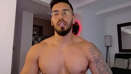 tony_muscle webcam model stream image